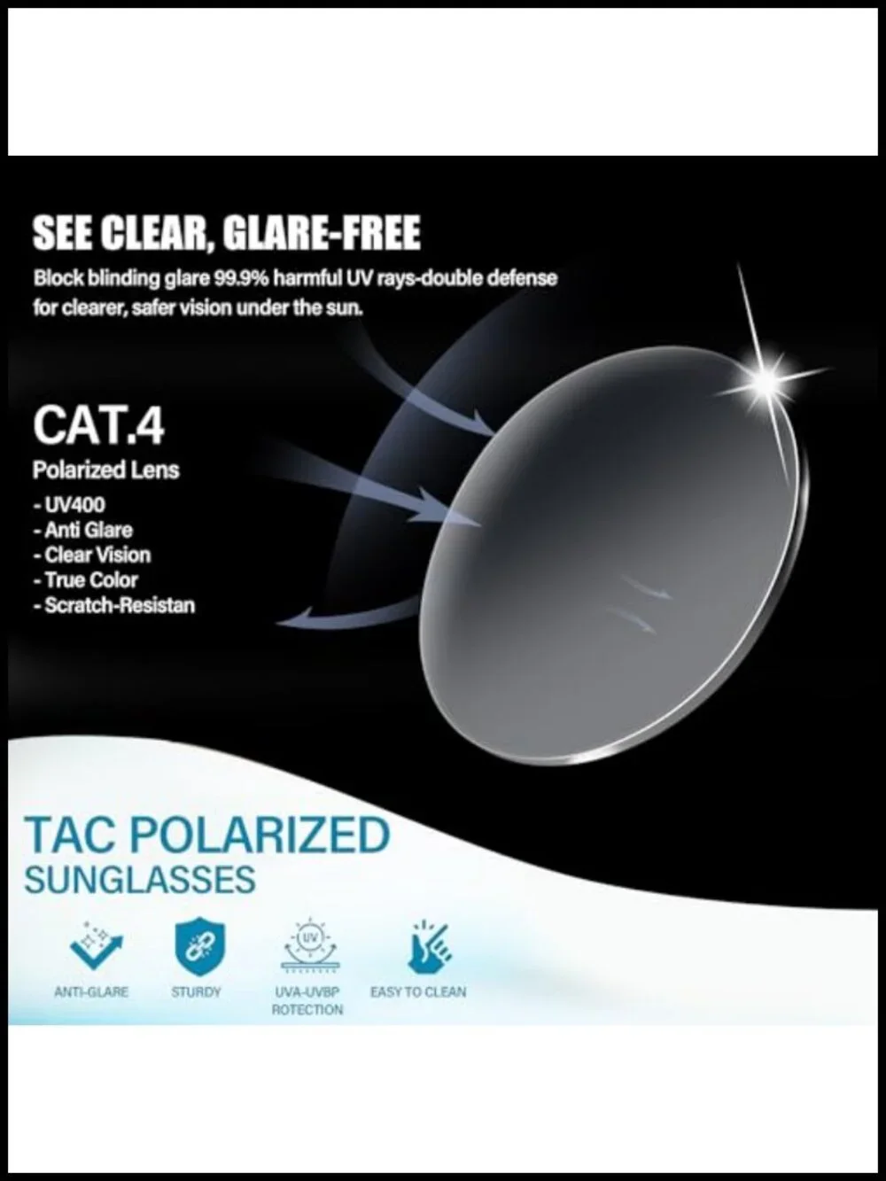 Polarized Fit Over Sunglasses Wrap Around UV400 Protection TR90 Frame